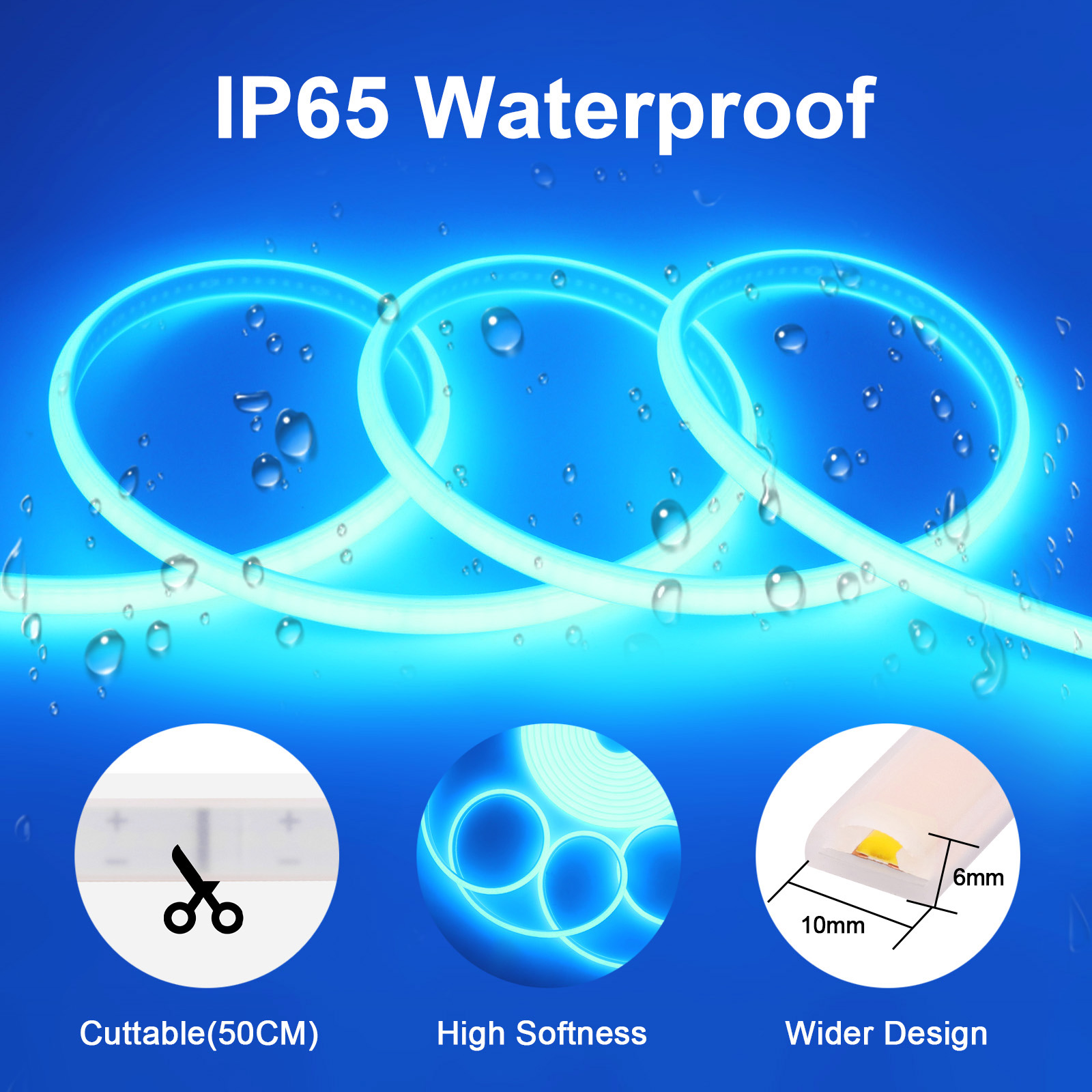 Tuya APP WiFi Dimmable COB LED - Outdoor Power Strip Weatherproof 评论和价格