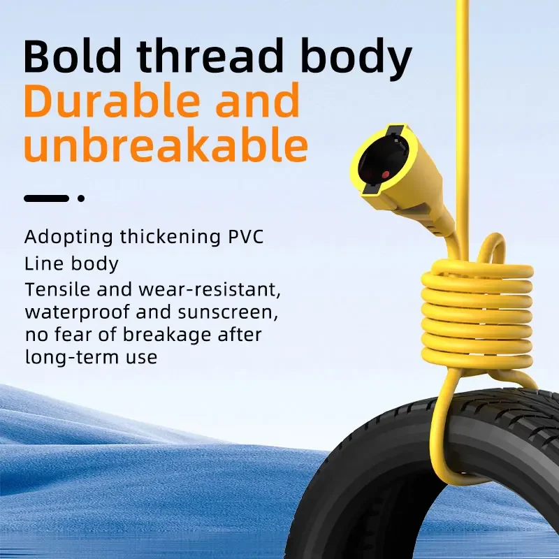 16A EU Schuko Extension Cord 4 - Outdoor Use Power Strip 评论和价格
